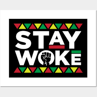 Stay Woke Activist Black History Month Posters and Art